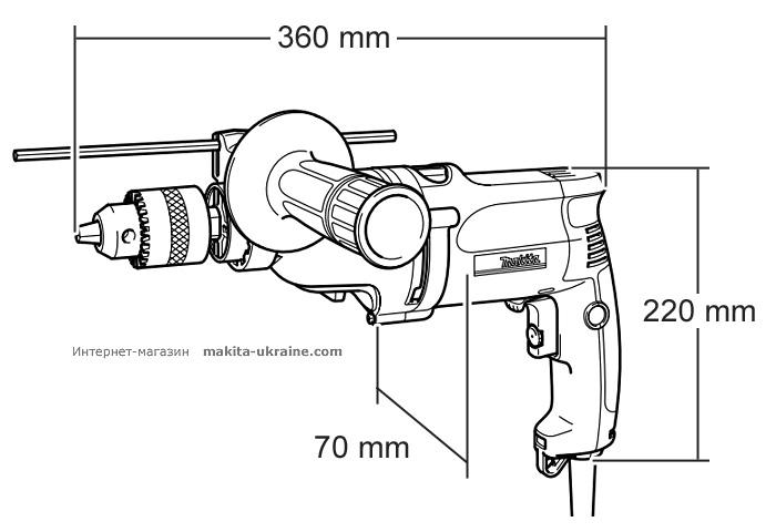 Ударная дрель MAKITA HP2051H