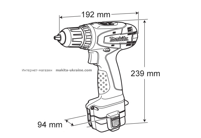 Аккумуляторная дрель-шуруповерт MAKITA 6270DWPE