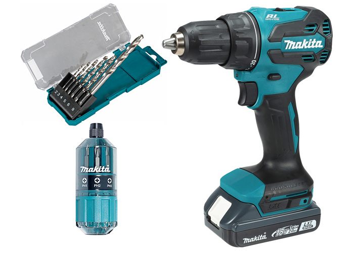 Аккумуляторный шуруповерт MAKITA SET-DDF490WV-0526