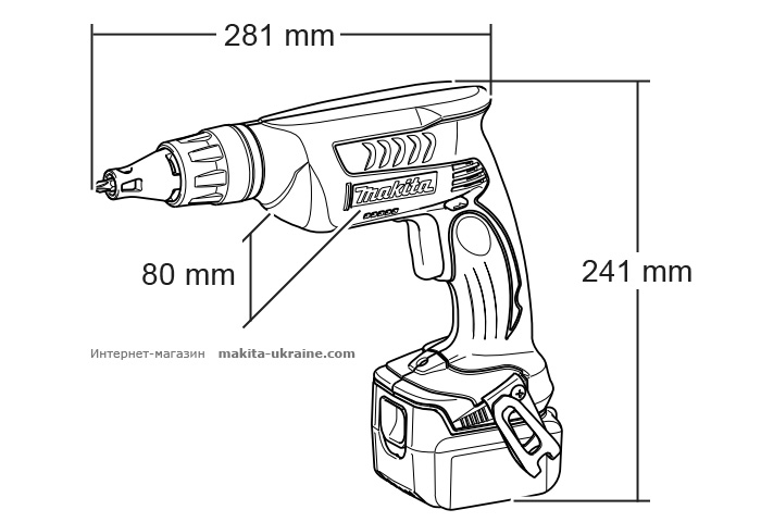 Аккумуляторный шуруповерт MAKITA BFS451Z