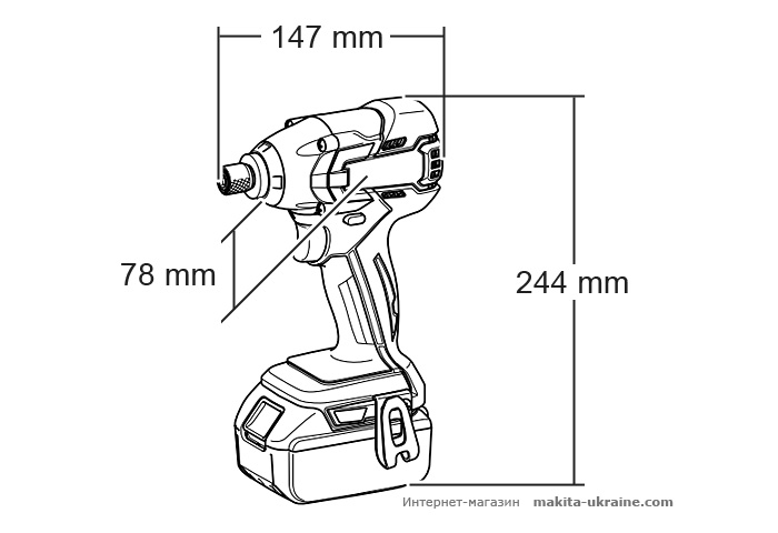 Аккумуляторный ударный шуруповерт MAKITA BTD129Z