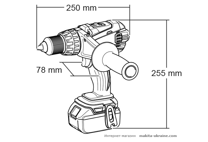 Аккумуляторная дрель-шуруповерт MAKITA BDF458RFJ