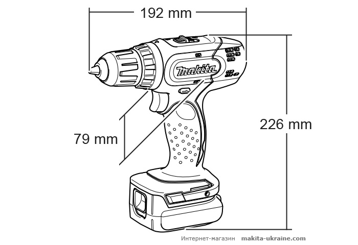 Аккумуляторная дрель-шуруповерт MAKITA DDF343SHE