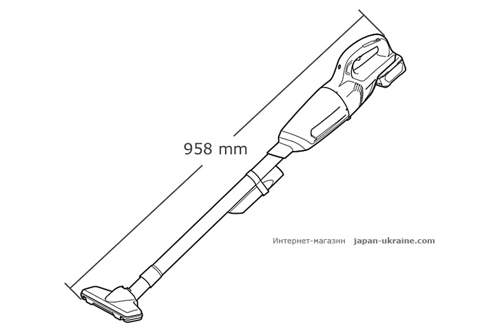 Аккумуляторный пылесос MAKITA CL106FDZ