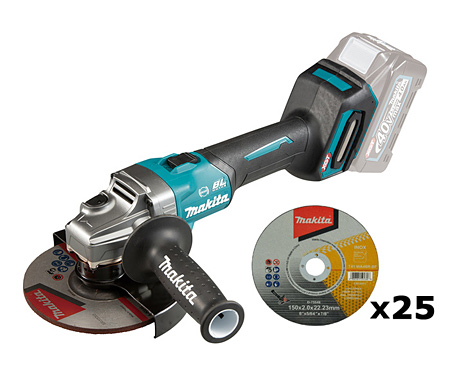 Аккумуляторная болгарка MAKITA SET-GA035GZ-1025