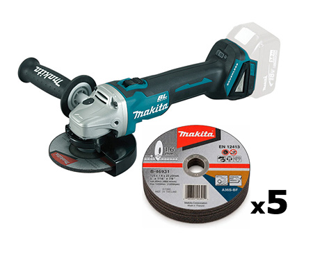 Аккумуляторная болгарка MAKITA SET-DGA504Z-0826