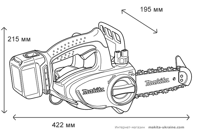 Аккумуляторная цепная пила MAKITA BUC122RFE