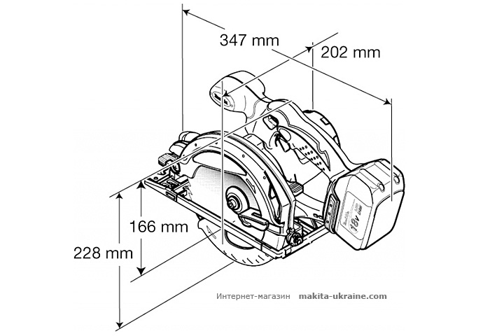 Аккумуляторная дисковая пила MAKITA BSS610RFE