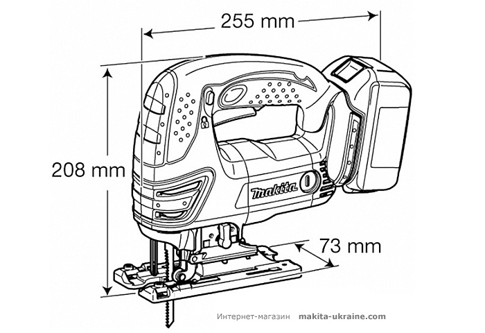 Аккумуляторный лобзик MAKITA BJV140RFE