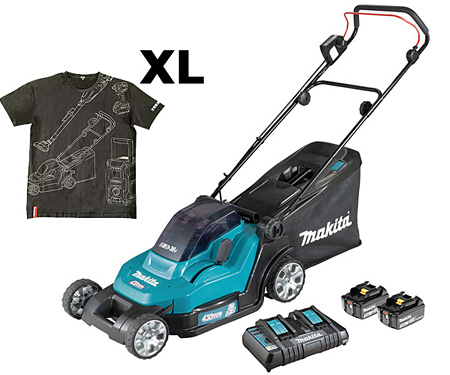 Аккумуляторная газонокосилка MAKITA SET-DLM432PT2-XL-0526
