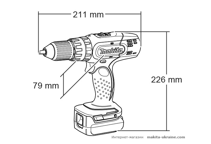 Аккумуляторный ударный шуруповерт MAKITA DHP343SYE