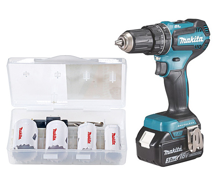 Аккумуляторный шуруповерт MAKITA SET-DHP485RFJ-0525
