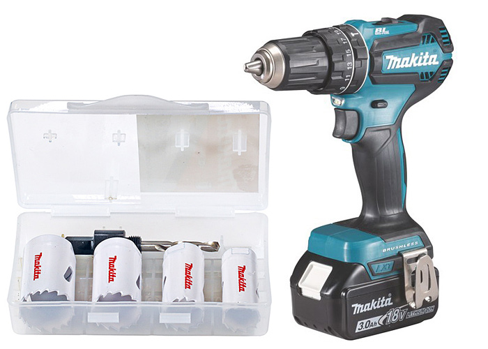 Аккумуляторный шуруповерт MAKITA SET-DHP485RFJ-0525