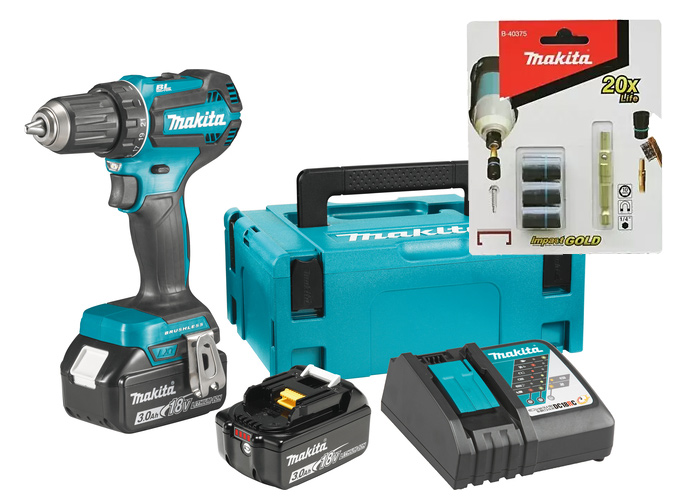 Акумуляторний дриль-шурупокрут MAKITA SET-DDF485RFJ-0825