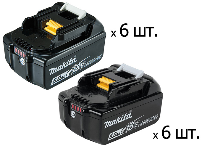 Набор аккумуляторов MAKITA SET-LXTx6-1024