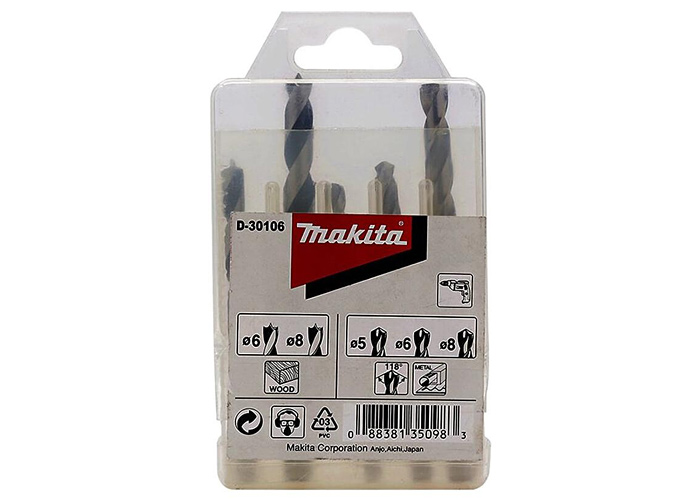 Набор сверл дерево+металл MAKITA D-30106