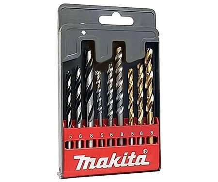 Набор сверл дерево+металл+бетон MAKITA D-30069