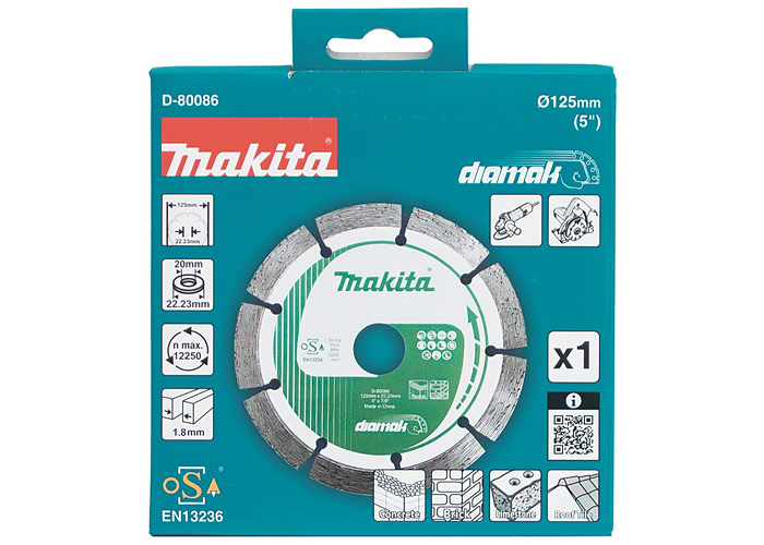 Алмазний диск Diamak по бетону MAKITA D-80086