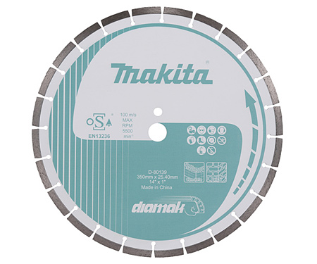 Алмазний диск по бетону MAKITA D-80139