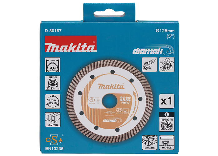 Алмазний диск по бетону та мармуру MAKITA D-80167