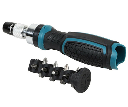Викрутка-тріскача із набором біт MAKITA E-10942