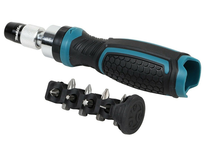 Викрутка-тріскача із набором біт MAKITA E-10942