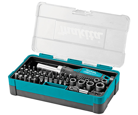 Викрутка-тріскача із набором біт MAKITA B-36170