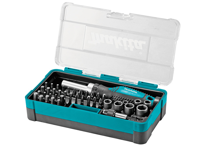 Викрутка-тріскача із набором біт MAKITA B-36170