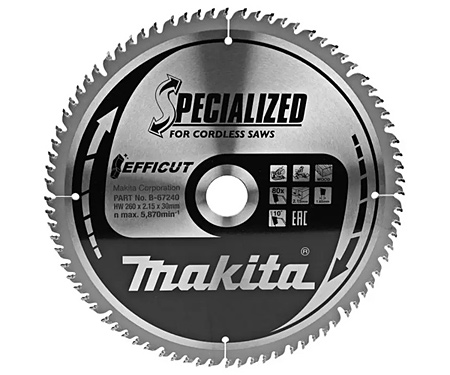 Диск ТСТ по дереву MAKITA B-67240