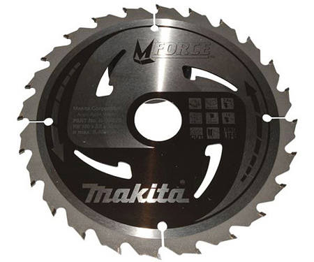 Пиляльний диск по деревині MForce 180x30 мм 24Т MAKITA B-32029