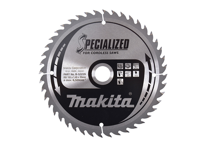 Пиляльний диск по деревині SPECIALIZED 165x20 мм 44T MAKITA B-53229