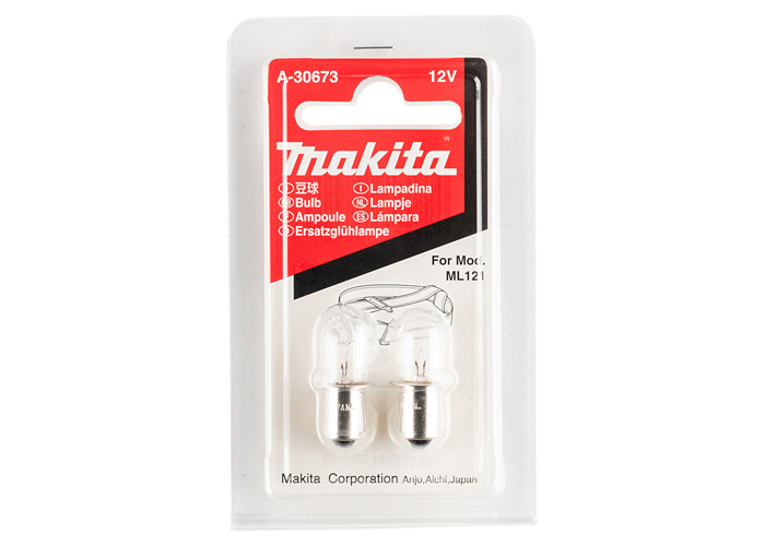 Комплект лампочек (2 штуки) для ML121 MAKITA A-30673