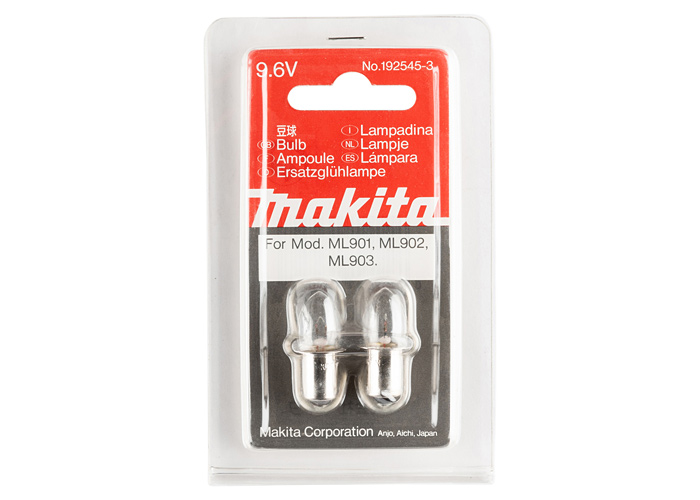 Комплект лампочек (2 штуки) для ML902, ML903 MAKITA 192545-3