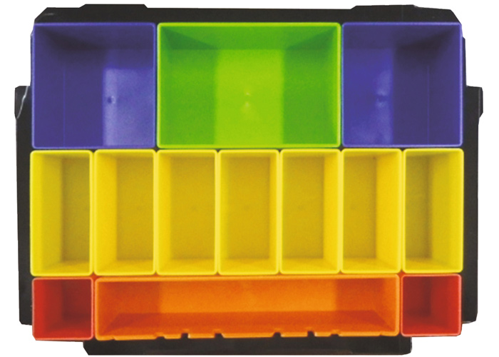 Лоток с цветными коробочками и прокладкой из пеноматериала 385х285 мм MAKITA P-83652