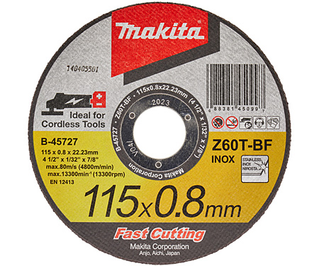 Отрезной диск для нержавеющей стали MAKITA B-45727