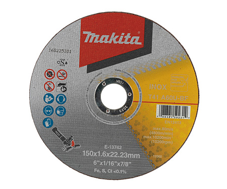 Отрезной диск для нержавеющей стали MAKITA E-13742