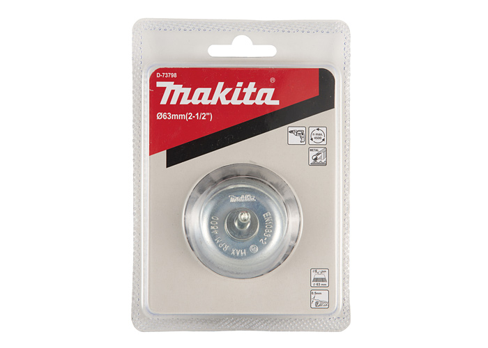 Чашечная проволочная щетка для дрелей 63 мм MAKITA D-73798