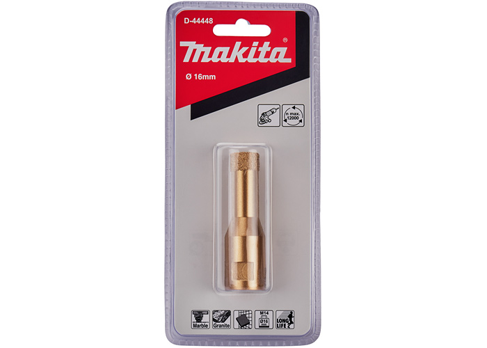 Алмазная коронка M14 Vacuum brazed 16 мм MAKITA D-44448