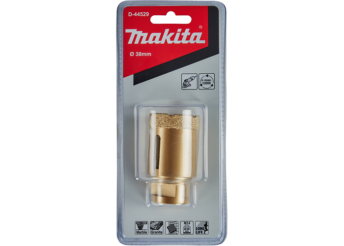 Алмазная коронка M14 Vacuum brazed 38 мм MAKITA D-44529
