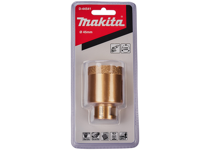 Алмазная коронка M14 Vacuum brazed 45 мм MAKITA D-44541