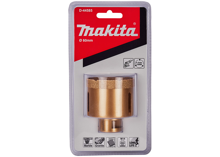 Алмазная коронка M14 Vacuum brazed 60 мм MAKITA D-44585
