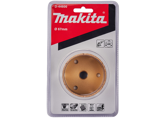 Алмазная коронка M14 Vacuum brazed 67 мм MAKITA D-44600