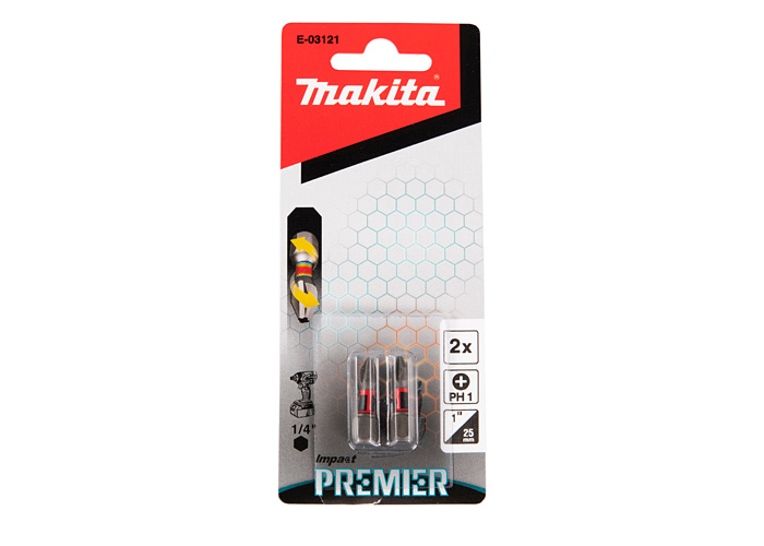 Бита РH1 Impact Premier 25 мм MAKITA E-03121