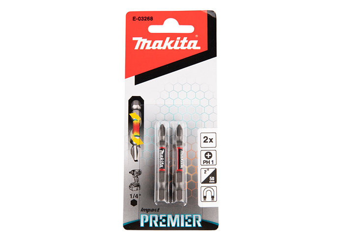 Бита РH1 Impact Premier 50 мм MAKITA E-03268