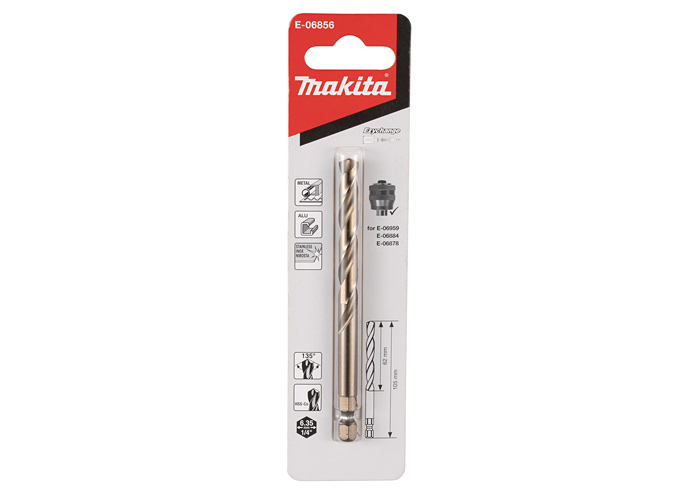 Центрирующее сверло  Ezychange HSS-Co 105 мм MAKITA E-06856