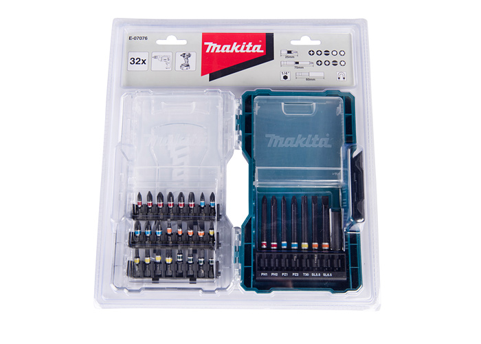 Набор бит Impact Black 32 шт. MAKITA E-07076