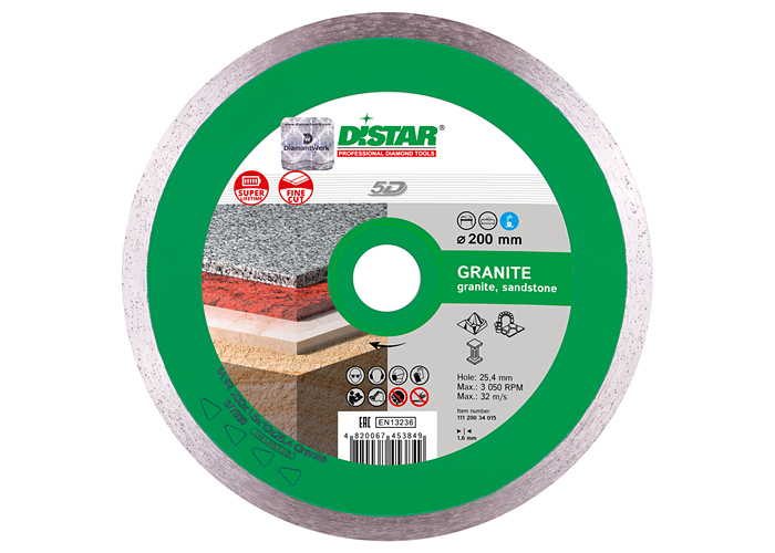 Алмазний диск DISTAR 1A1R 200 Granite