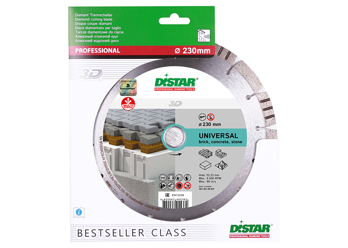 Алмазний диск DISTAR 1A1RSS/C3-H 232 Bestseller Universal