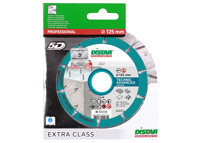 Алмазний диск DISTAR 1A1RSS/C3-H 125 Technic Advanced