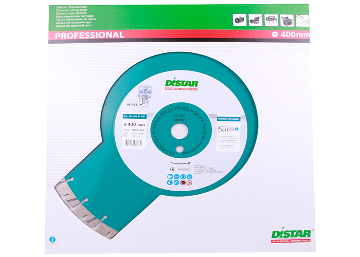 Алмазний диск DISTAR 1A1RSS/C3-H 400  Technic Advanced
